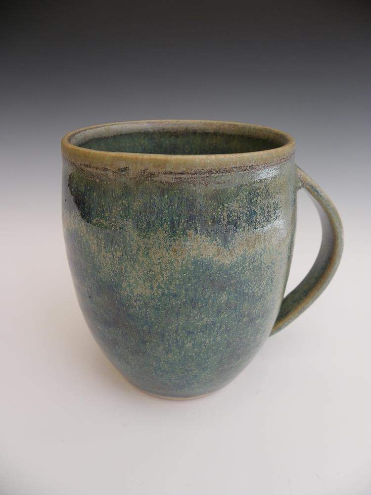 Single glazed stoneware mug,
Holds 400ml
For sale on Etsy 
